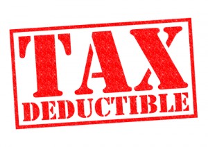 Tax Deductible in red text